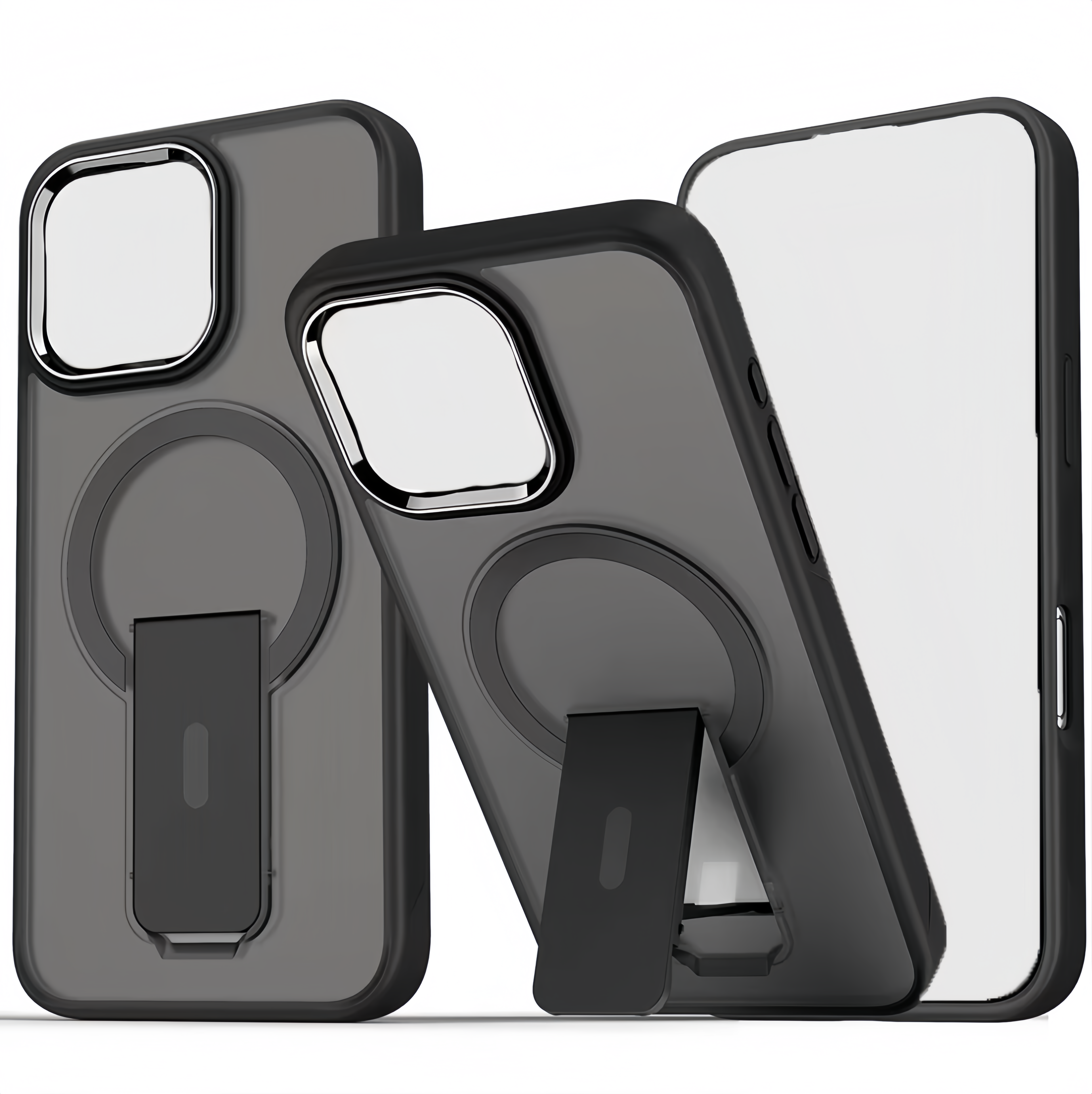 (1/100x) 15 Series Shockproof Anti Slip iPhone Case With Fold Out Stand