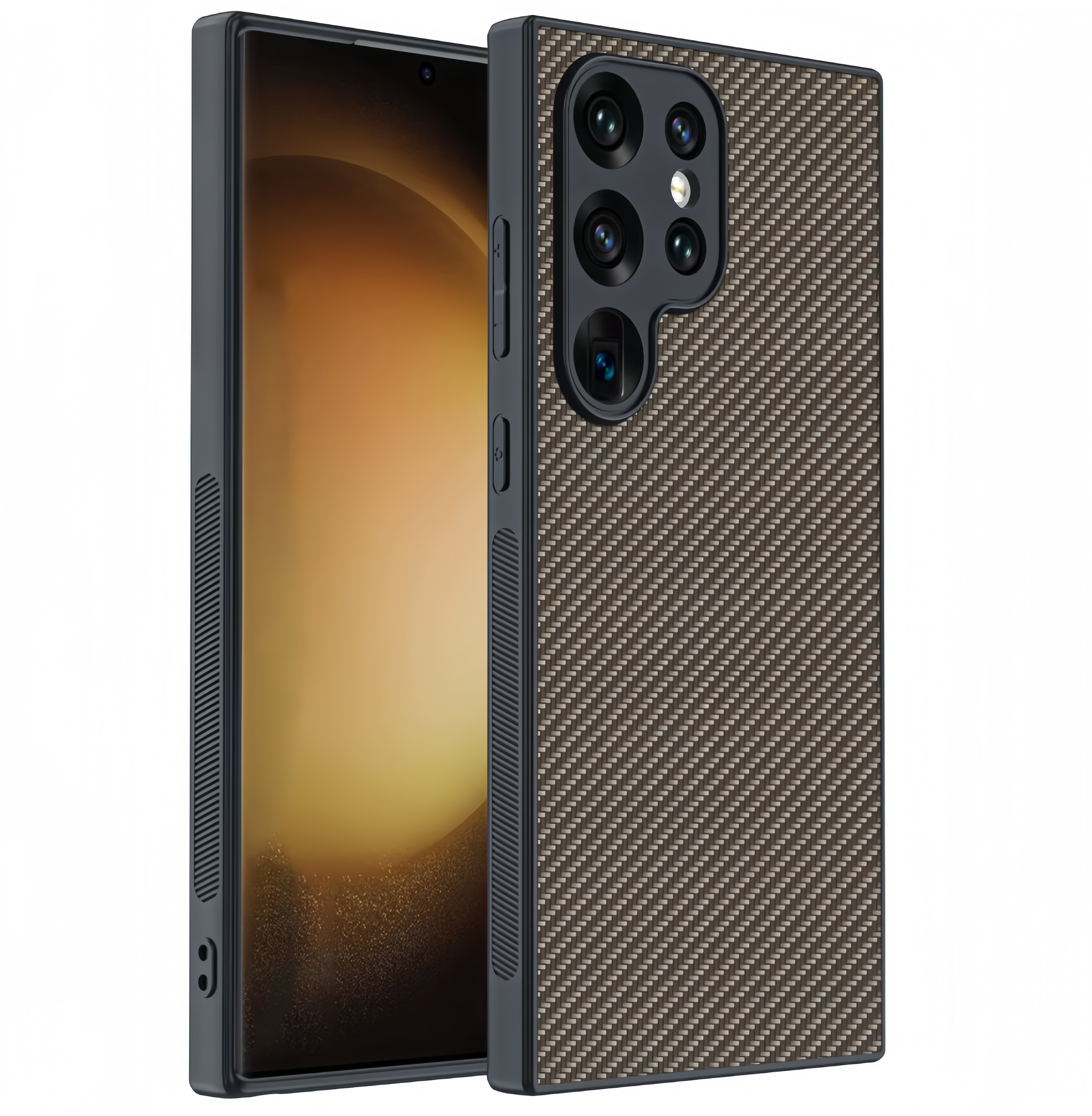 (1/100x Pack) S23 Series Ultra Thin Carbon Fibre Samsung Case