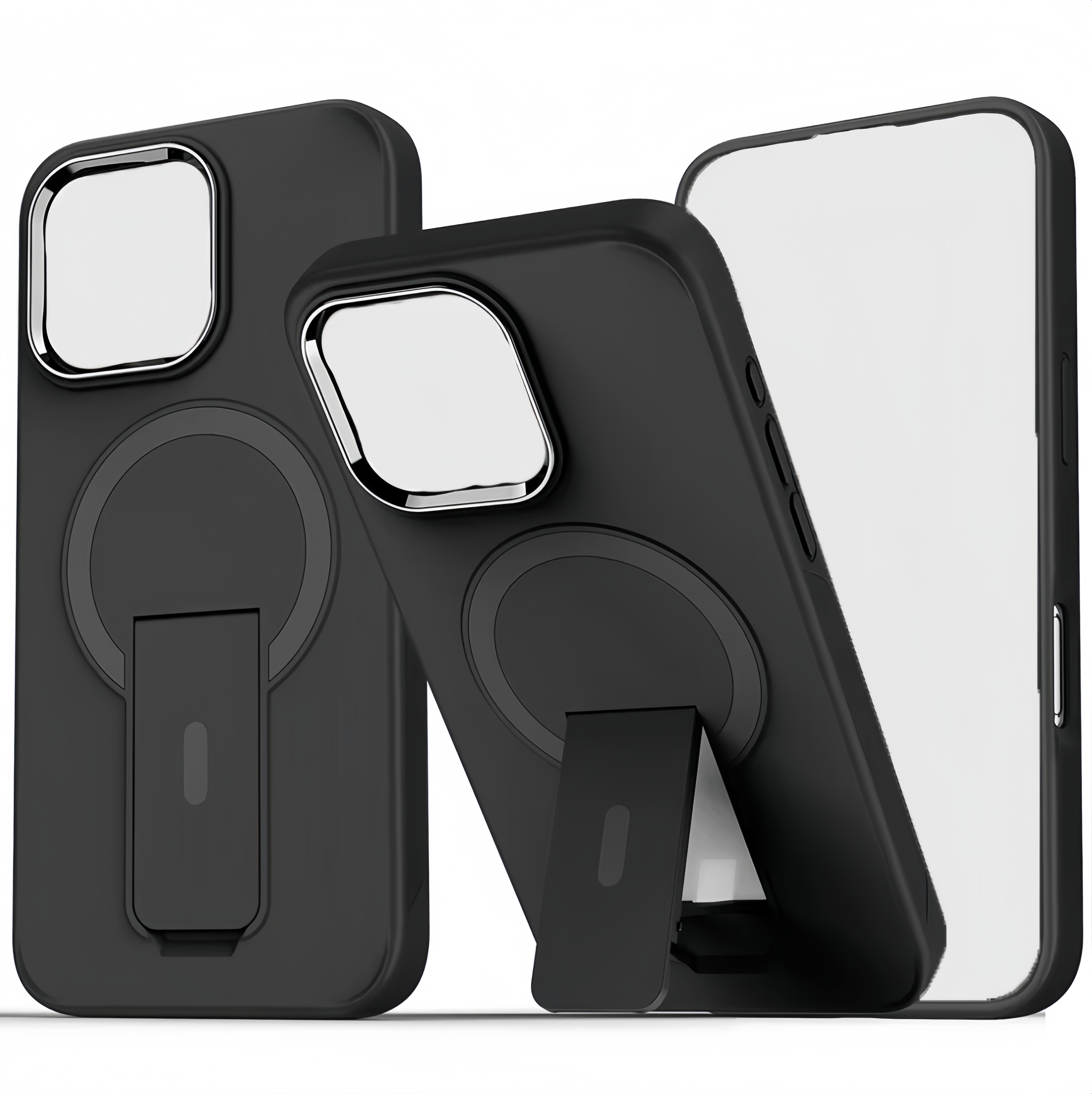 (1/100x) 15 Series Shockproof Anti Slip iPhone Case With Fold Out Stand