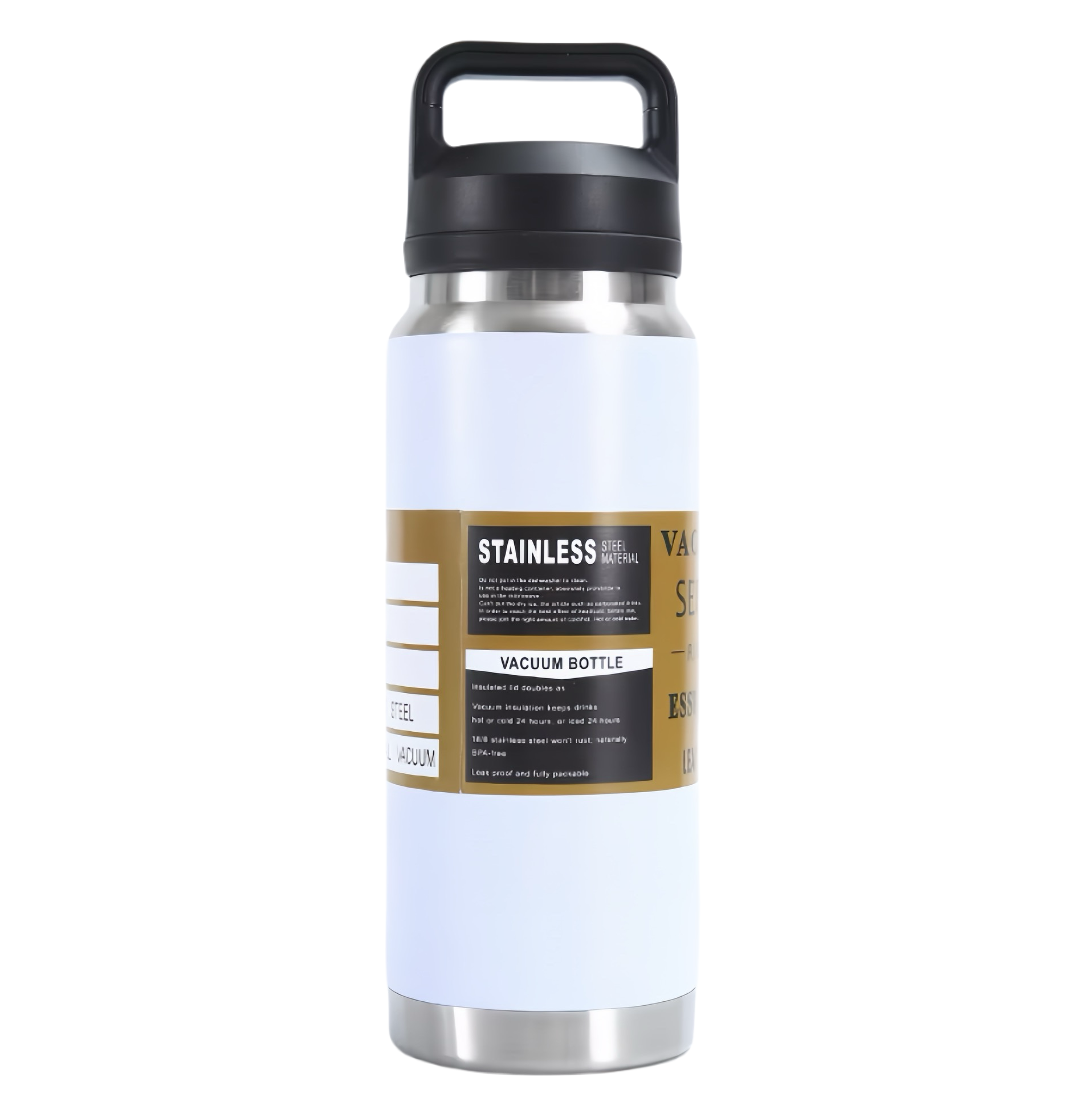 (25/500x Pack) 800ML Stainless Steel Vacuum Tumbler With Handle
