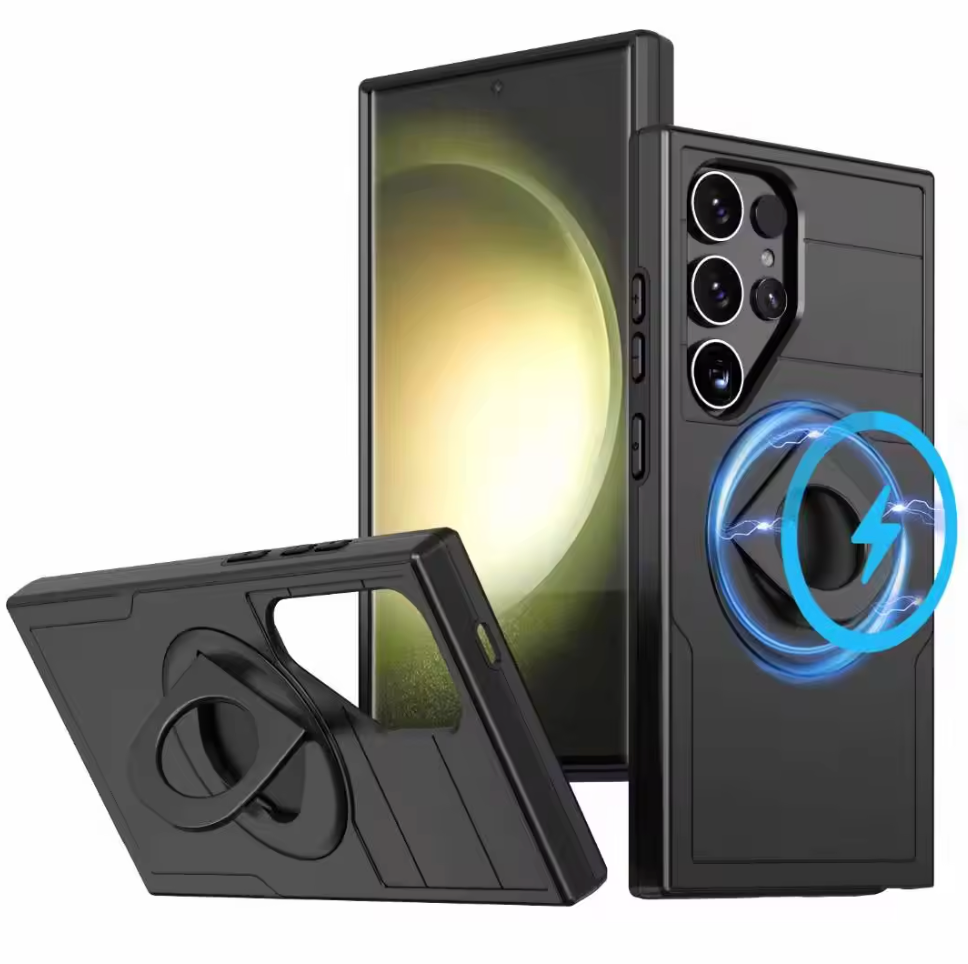 (1/100x Pack) S24 Series Military Grade Samsung Case With Lens Protector
