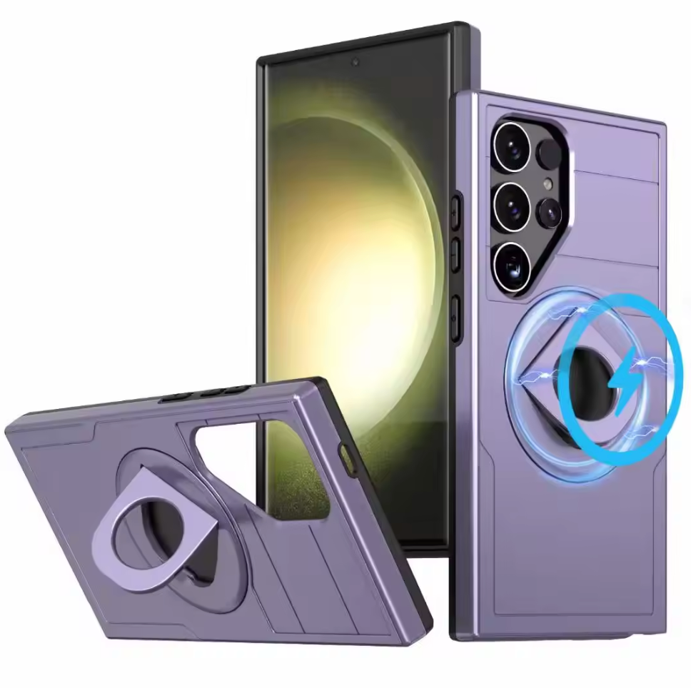 (1/100x Pack) S24 Series Military Grade Samsung Case With Lens Protector