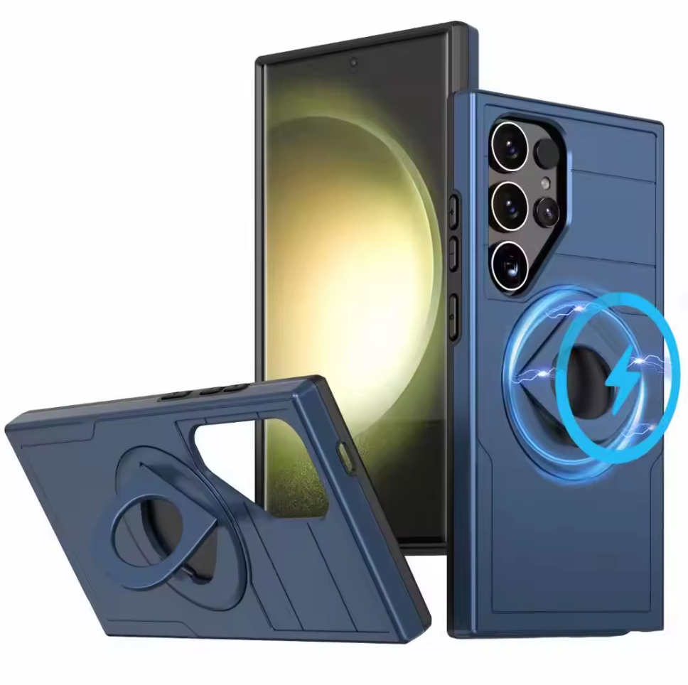 (1/100x Pack) S24 Series Military Grade Samsung Case With Lens Protector
