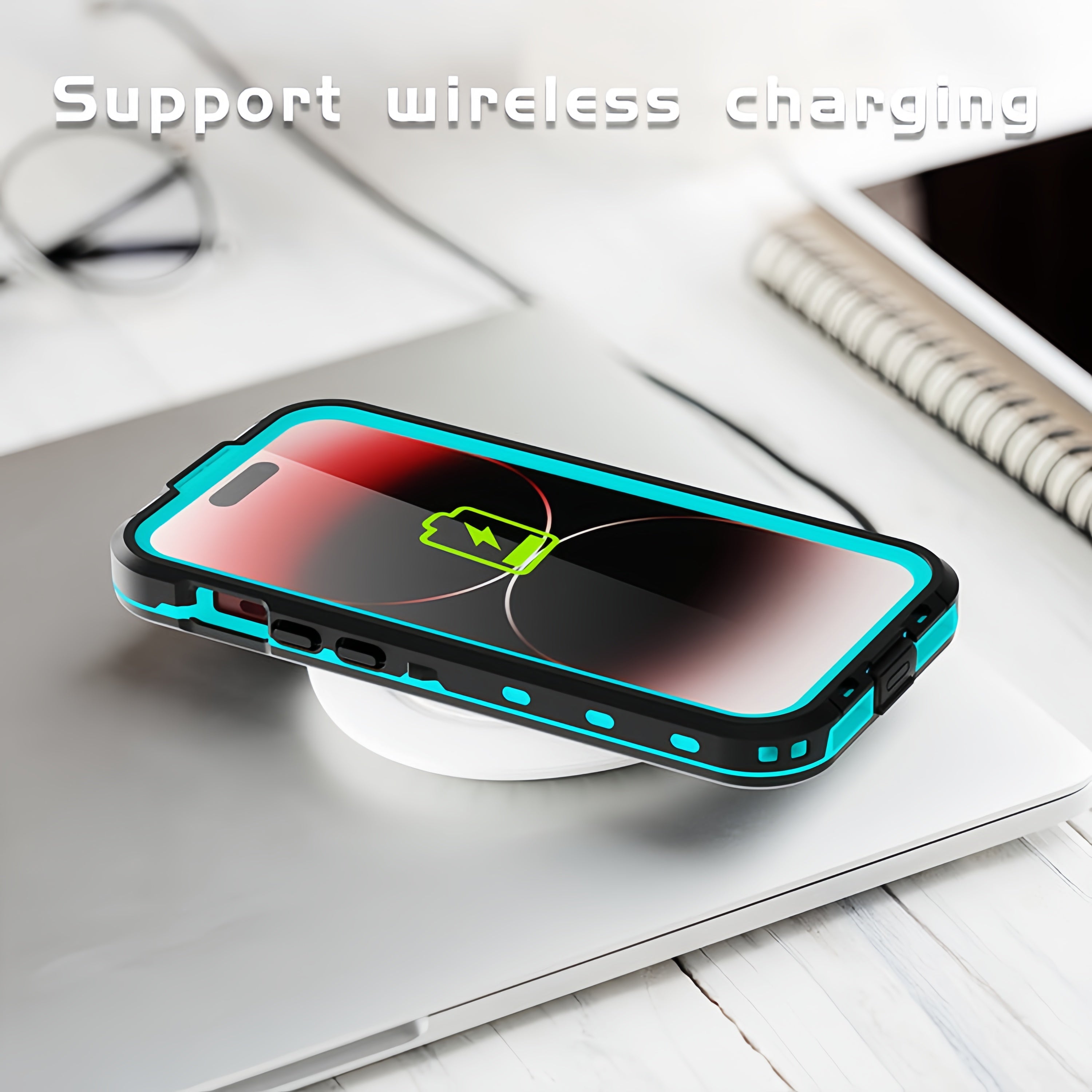 (1/100x Pack) 15 Series Shellbox Heavy Duty IP68 MagSafe Shock And Waterproof Phone Case