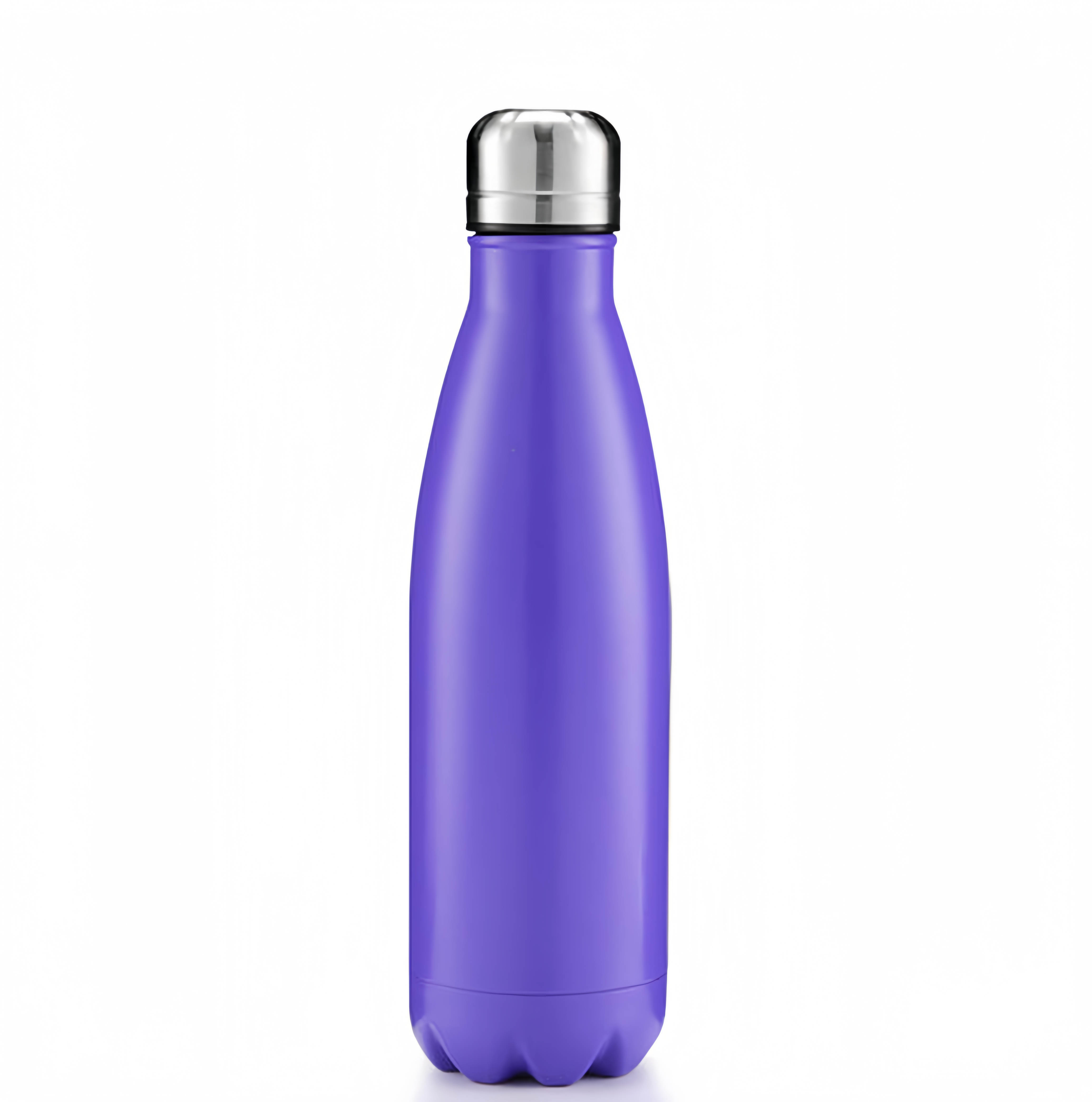(1/100x Pack) 500ML Solid Colour Stainless Steel Water Bottle