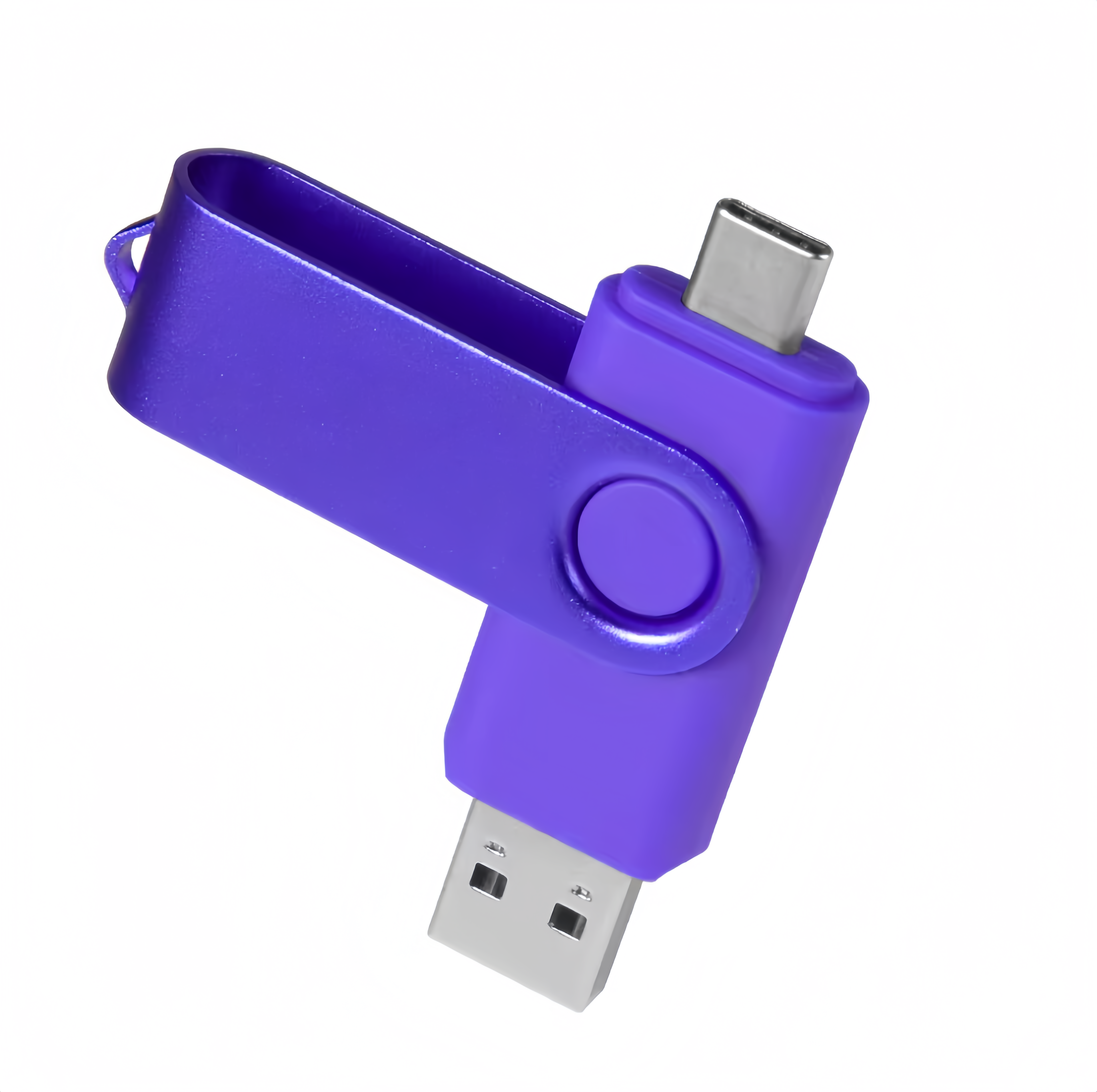 (1/100x Pack) 64/128GB 2 In 1 USB - Type C Key Flash Drive