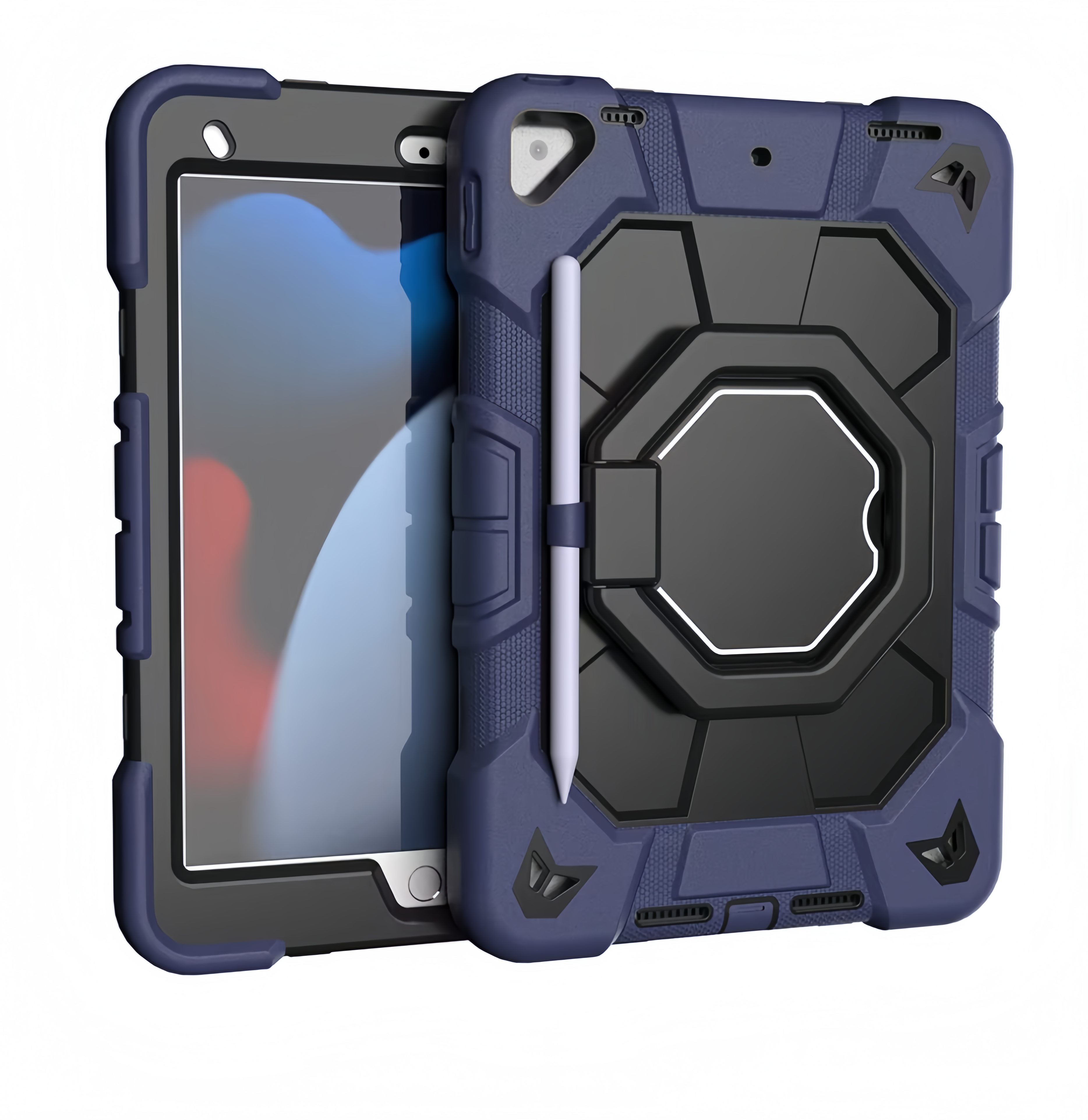 (1/100x Pack) Apple iPad Pro Gen 7 11 Inch Heavy Duty Grade iPad Case With Max Guard Handle/Grip