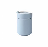 (1/100x Pack) 280ML Ceramic Travel Mug With Silicone Sleeve