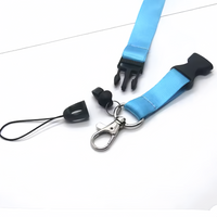(25/500x Pack) Solid Colour/Custom Logo Keychain Lanyard