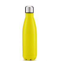 (1/100x Pack) 500ML Solid Colour Stainless Steel Water Bottle