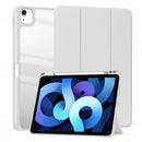 (25/200x Pack) Apple iPad Air Gen 6 11, 13 Inch Transparent Vegan Leather Protective Tri Fold Case For iPad