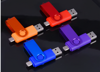 (1/100x Pack) 8/16/32GB 2 In 1 USB - Type C Key Flash Drive