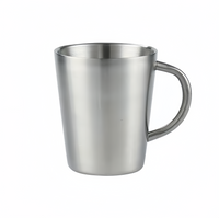 (25/250x Pack) 300ML Stainless Steel Drinking Mug