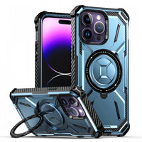 (1/100x Pack) 15 Series Dual Layer Shockproof Magnetic Kickstand iPhone Case