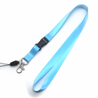 (25/500x Pack) Solid Colour/Custom Logo Keychain Lanyard