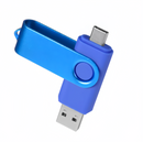 (1/100x Pack) 8/16/32GB 2 In 1 USB - Type C Key Flash Drive