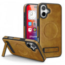 (1/100x) 15 Series Magnetic Luxury Vegan Leather iPhone Case With Stand