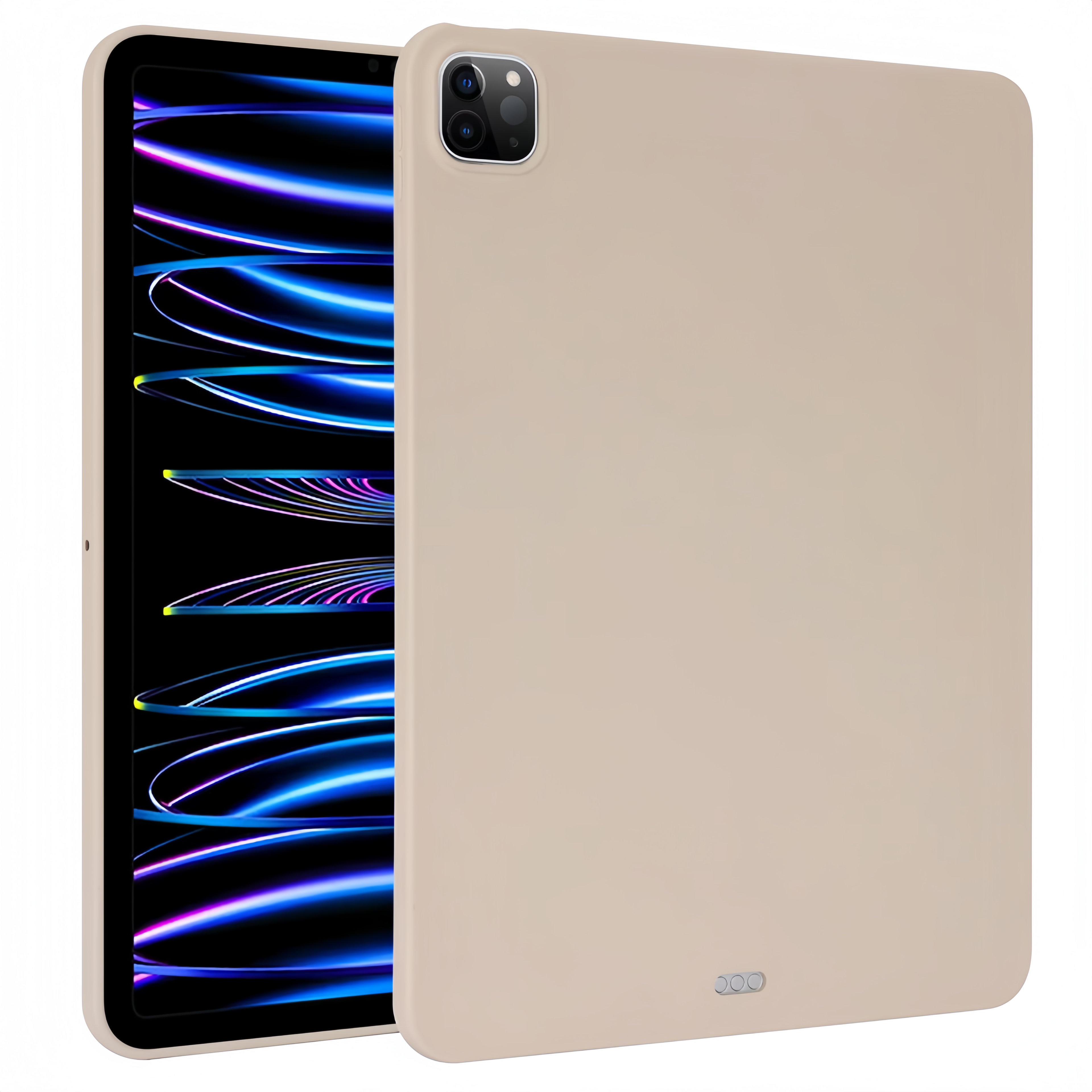 (25/250x) Apple iPad Generation 9, 10, 11 Solid Tone Silicone iPad Case