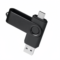 (1/100x Pack) 8/16/32GB 2 In 1 USB - Type C Key Flash Drive