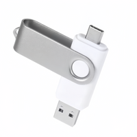 (1/100x Pack) 8/16/32GB 2 In 1 USB - Type C Key Flash Drive