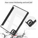 (25/200x Pack) Apple iPad Air Gen 6 11, 13 Inch Transparent Vegan Leather Protective Tri Fold Case For iPad