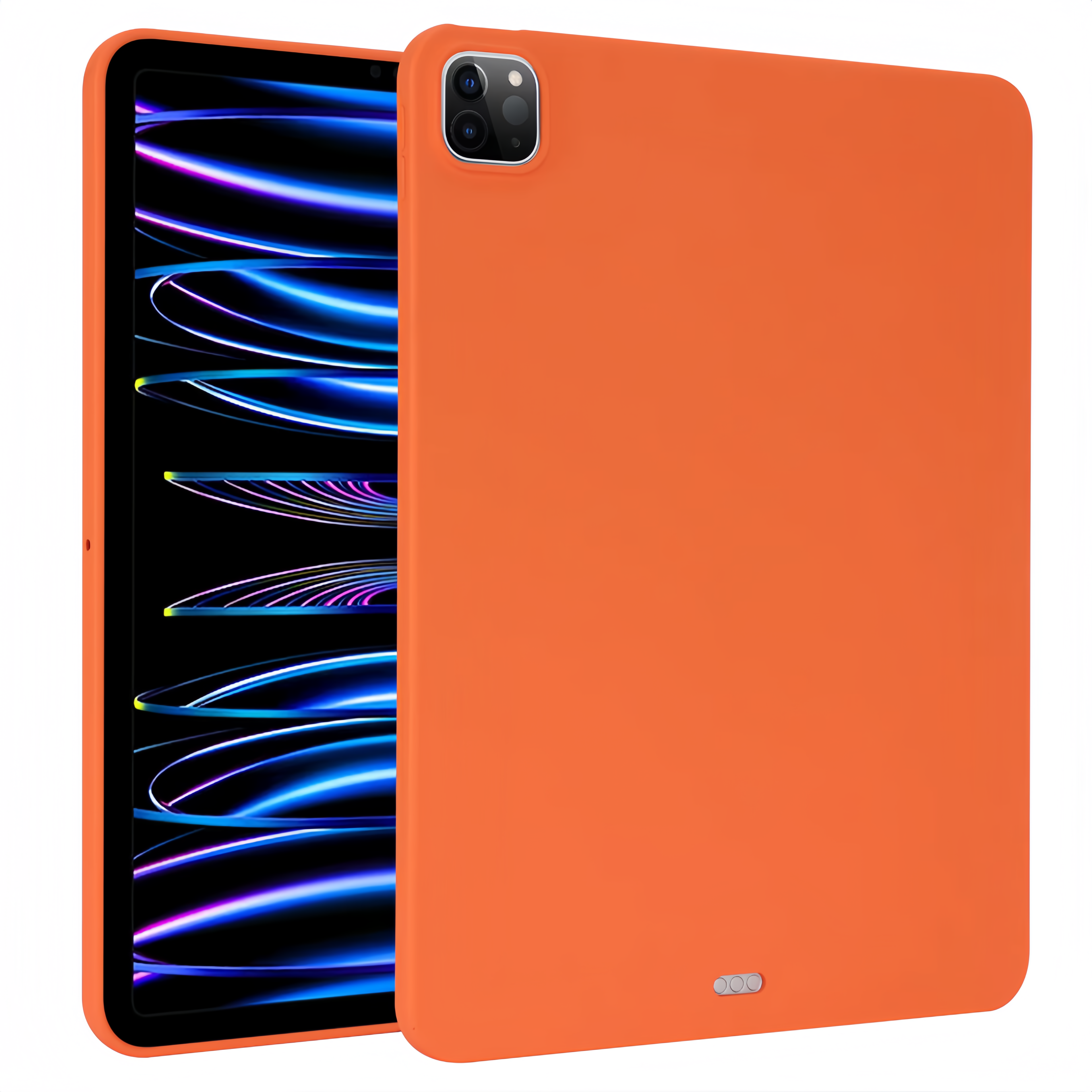 (25/250x) Apple iPad Generation 9, 10, 11 Solid Tone Silicone iPad Case