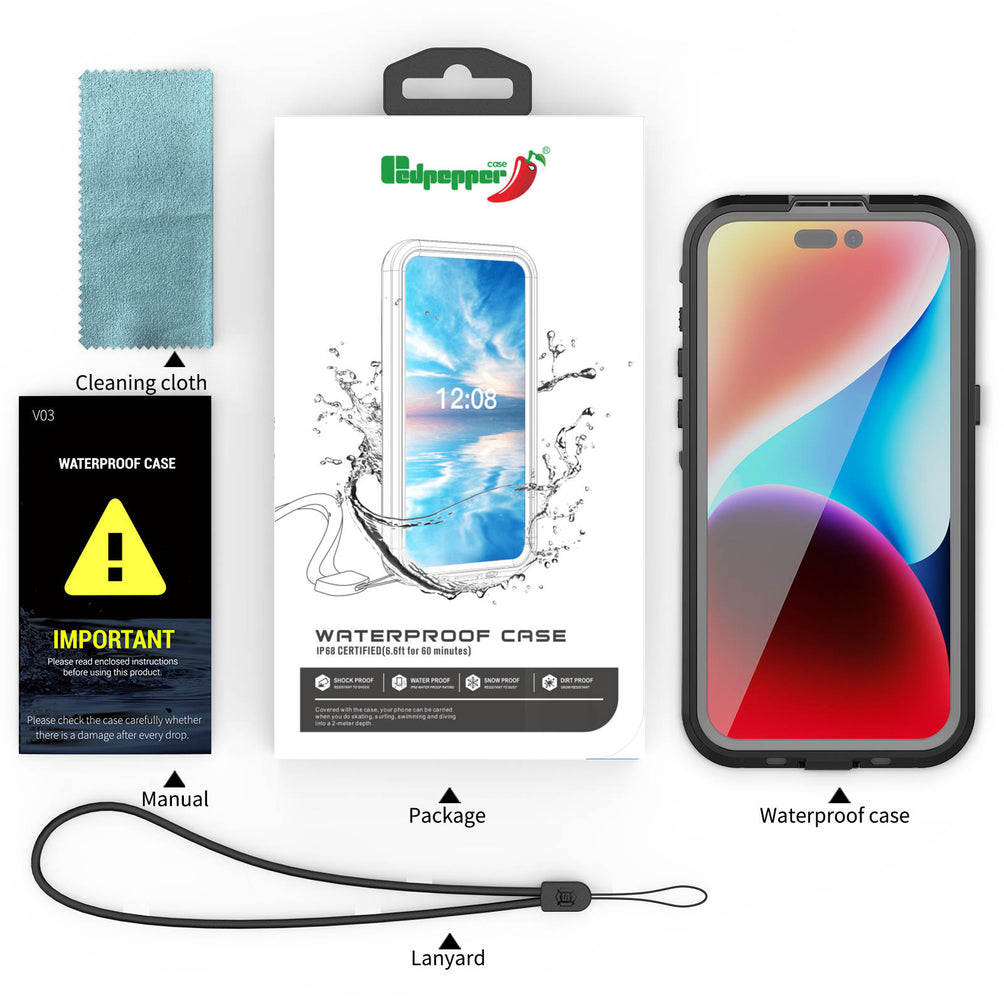 (25/250x Pack) S23/24 Series Heavy Duty IP68 MagSafe Shock And Waterproof Samsung Case