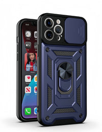 (1/100x Pack) 15 Series Trade Heavy Duty iPhone Case With Ring Stand