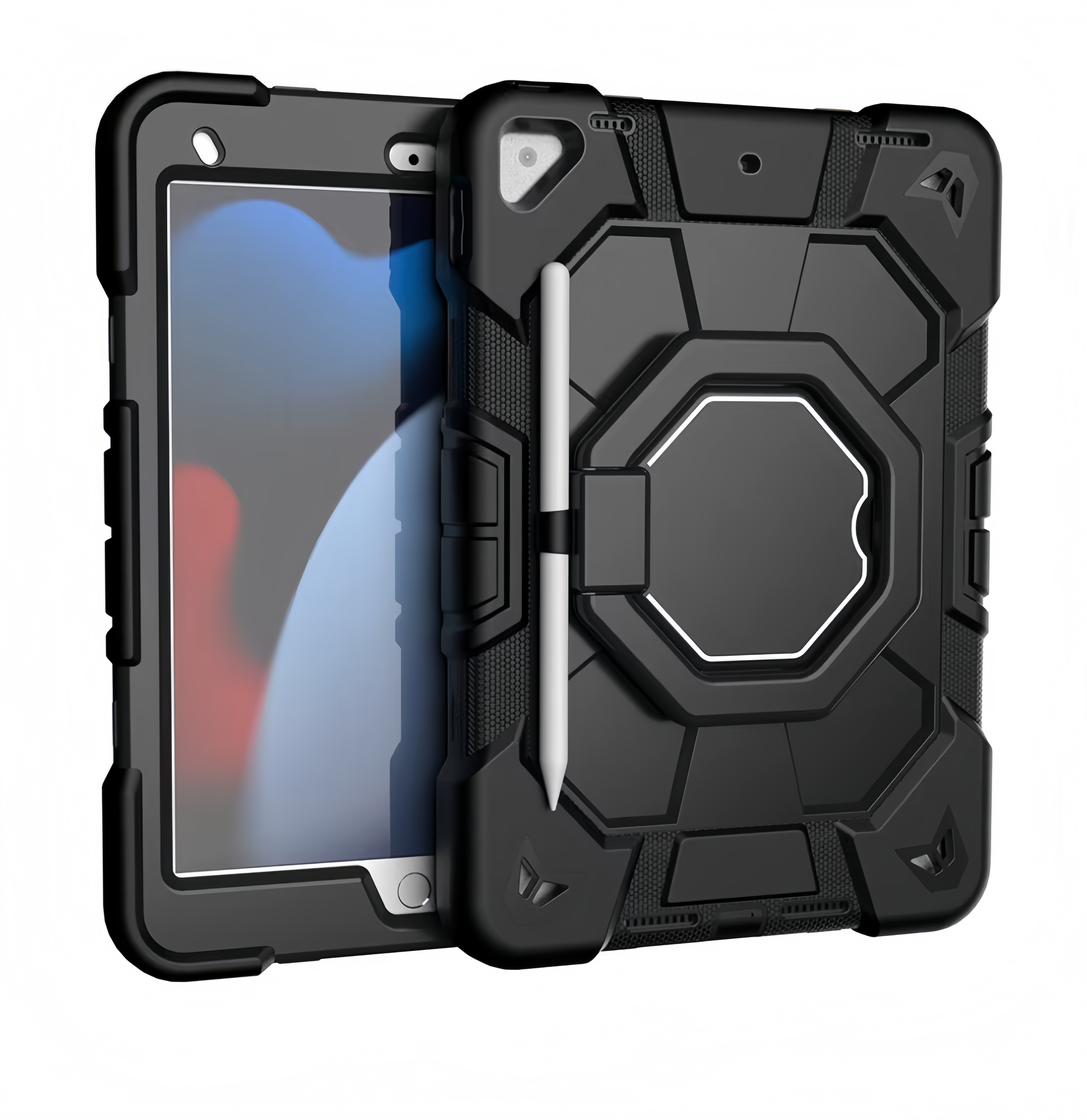 (25/250x Pack) Apple iPad Pro Gen 7 11 Inch Heavy Duty Grade iPad Case With Max Guard Handle/Grip