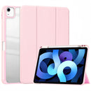 (25/200x Pack) Apple iPad Air Gen 6 11, 13 Inch Transparent Vegan Leather Protective Tri Fold Case For iPad