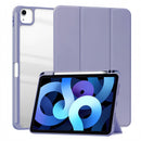 (25/200x Pack) Apple iPad Air Gen 6 11, 13 Inch Transparent Vegan Leather Protective Tri Fold Case For iPad