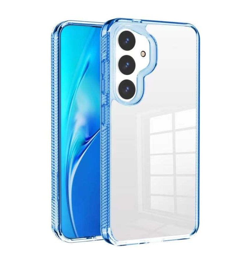 (25/250x Pack) S23 Series Transparent Shockproof Coloured Bumper Case