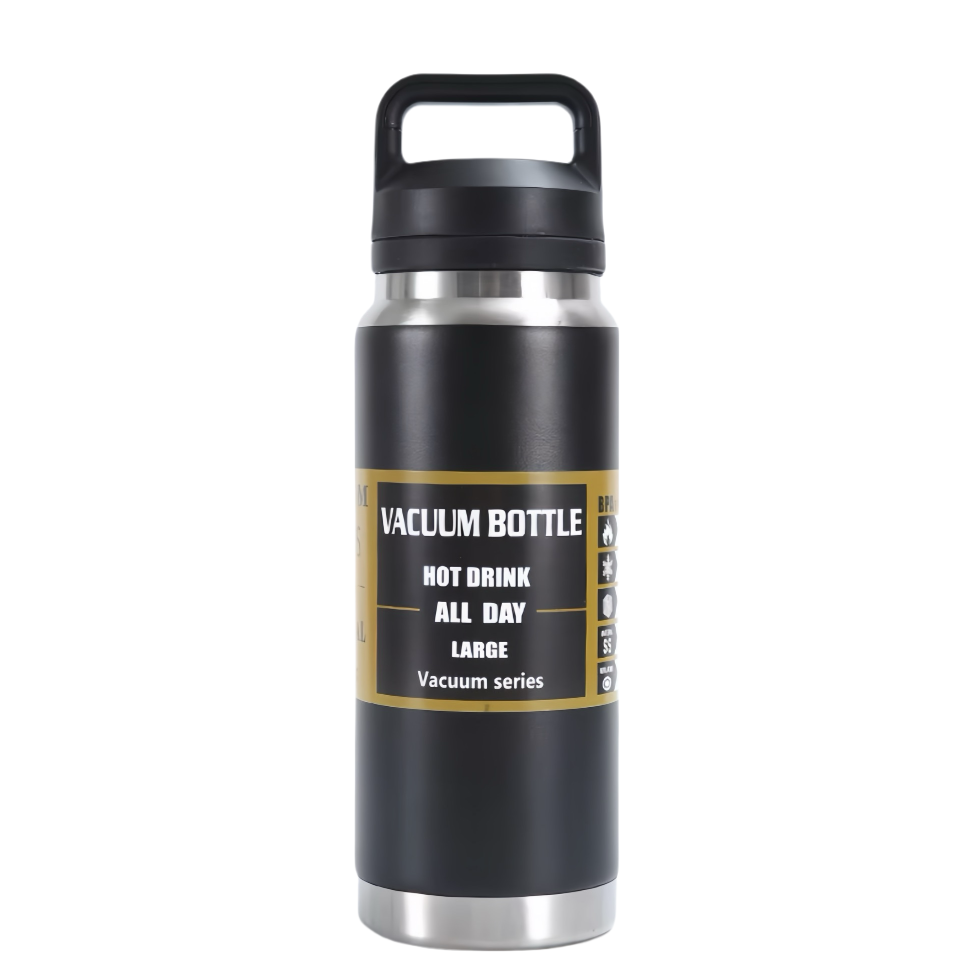 (25/500x Pack) 800ML Stainless Steel Vacuum Tumbler With Handle