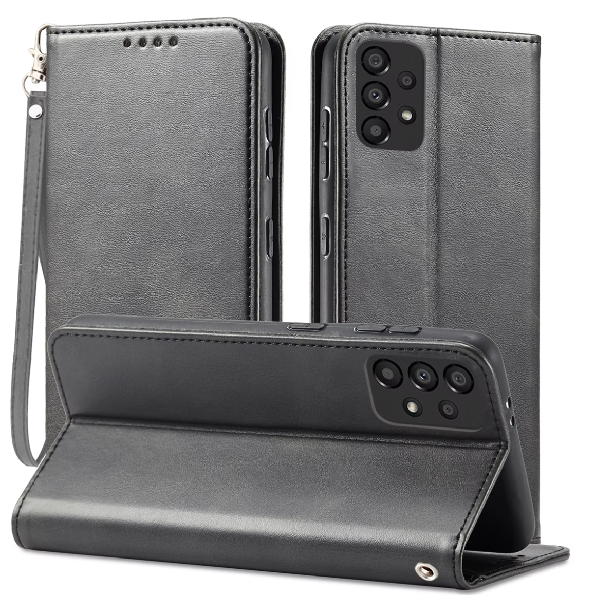 (25/250x Pack) S24 Series Magnetic Vegan Leather Samsung Case
