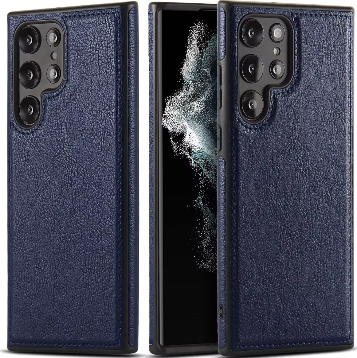 (25/250x Pack) S23 Series Luxury Vegan Leather Samsung Case