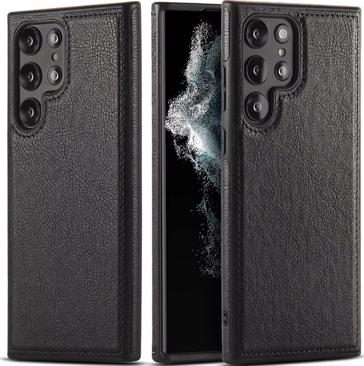 (25/250x Pack) S24 Series Luxury Vegan Leather Samsung Case