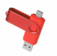 (1/100x Pack) 8/16/32GB 2 In 1 USB - Type C Key Flash Drive