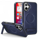 (1/100x) 15 Series Magnetic Luxury Vegan Leather iPhone Case With Stand