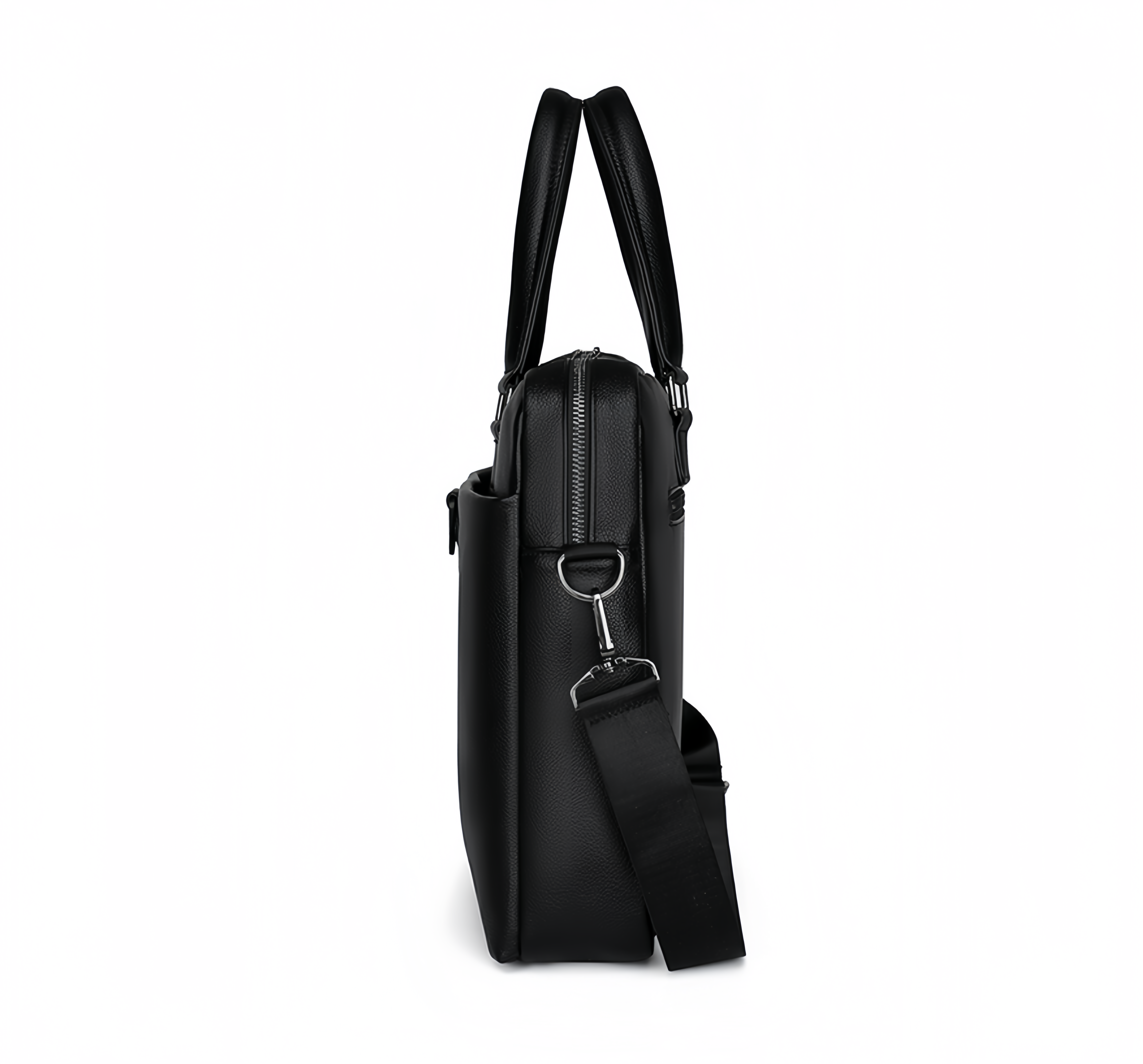(1/100x Pack) Vegan Leather Modern Business Bag With Detachable Shoulder Strap