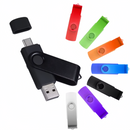 (1/100x Pack) 8/16/32GB 2 In 1 USB - Type C Key Flash Drive