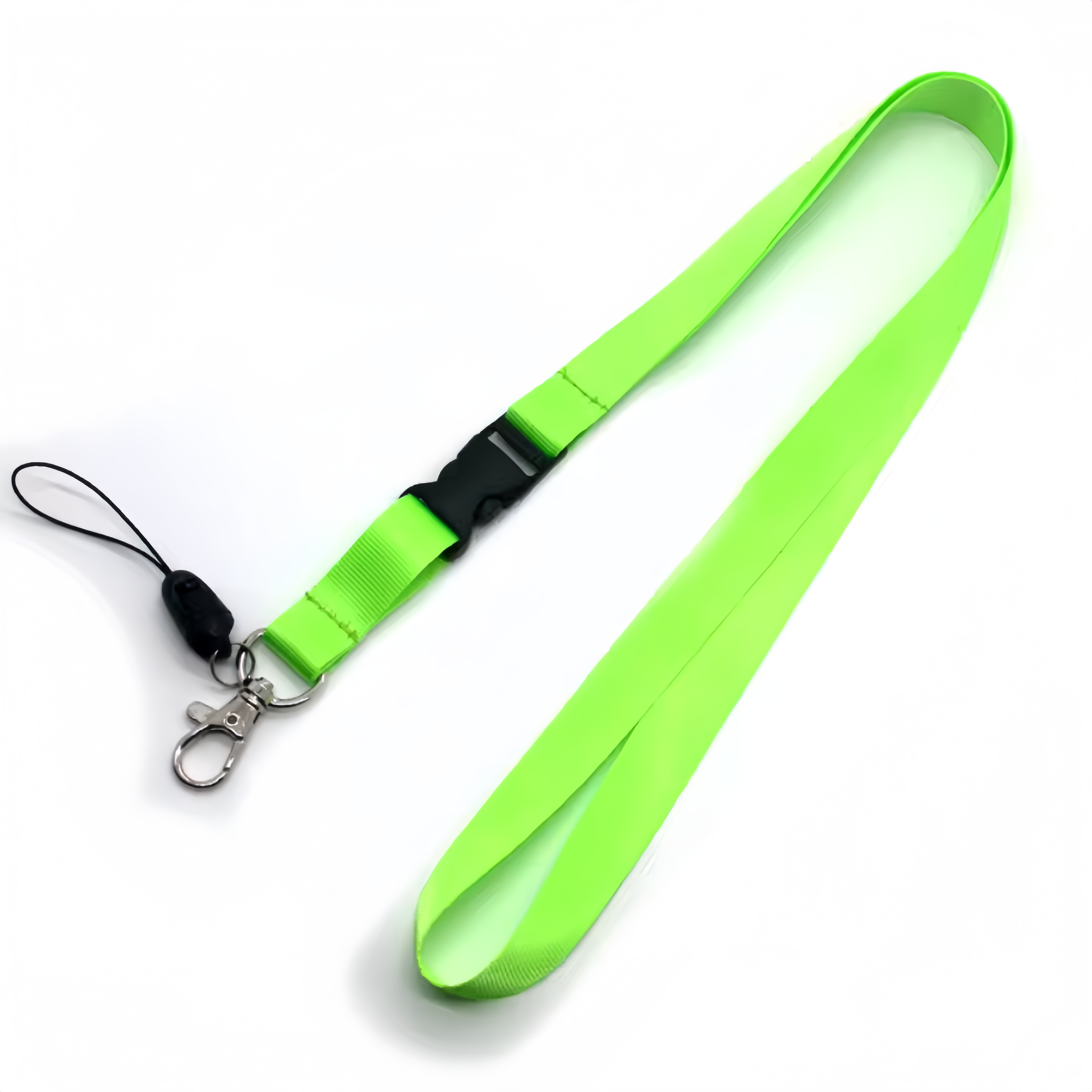(25/500x Pack) Solid Colour/Custom Logo Keychain Lanyard
