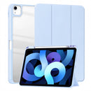 (25/200x Pack) Apple iPad Air Gen 6 11, 13 Inch Transparent Vegan Leather Protective Tri Fold Case For iPad