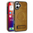 (1/100x) 15 Series Magnetic Luxury Vegan Leather iPhone Case With Stand