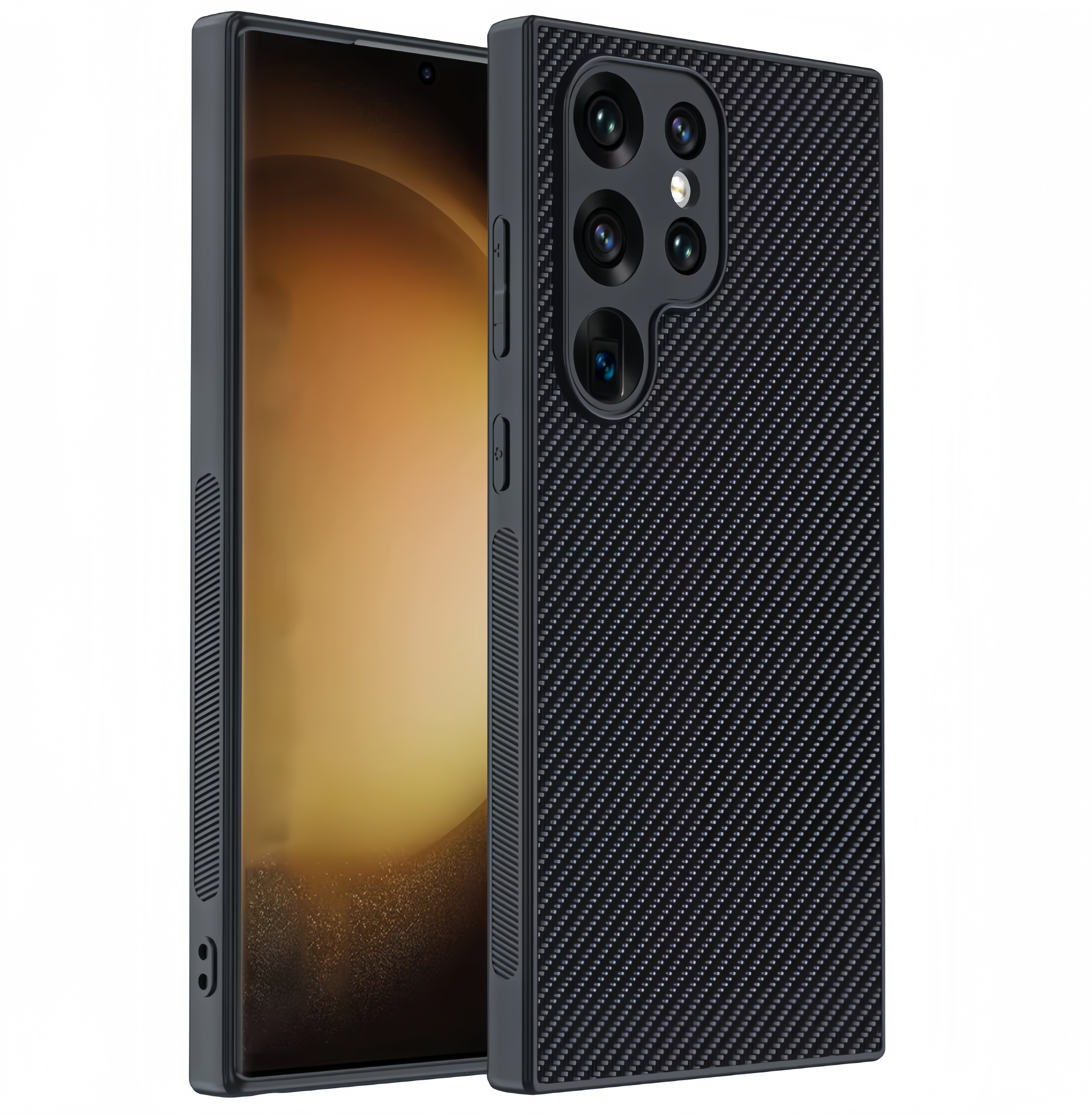 (25/250x Pack) S24 Series Ultra Thin Carbon Fibre Samsung Case