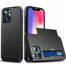 (1/100x Pack) 15 Series Hard Shell Hybrid Card Holder iPhone Case