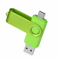 (1/100x Pack) 8/16/32GB 2 In 1 USB - Type C Key Flash Drive