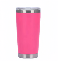 (25/250x Pack) 380ML Multi Coloured Stainless Steel Travel Tumbler