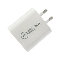 (1/100x Pack) Type C To Lightning 1M Cord + Charging Adaptor Bundle